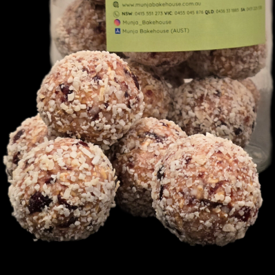 WHITE CHOC & CRANBERRY BLISS BALL PK12