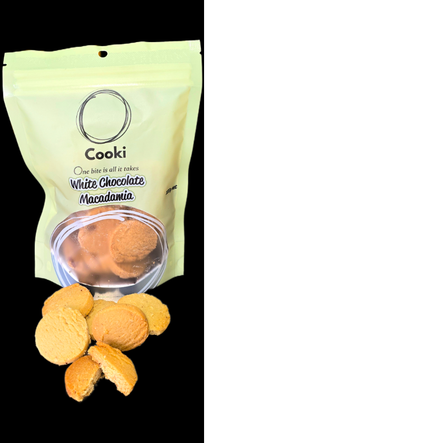 MINI BITES WHITE CHOCOLATE MACADAMIA 100G