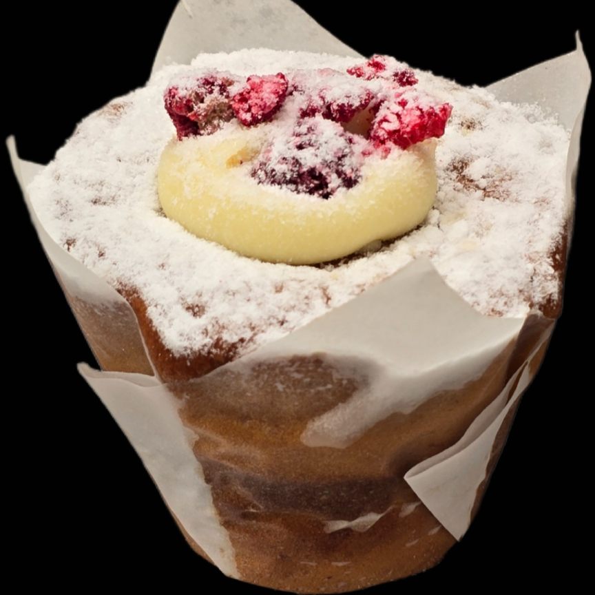 RASPBERRY & WHITE CHOCOLATE MUFFIN BOX6 (GF)