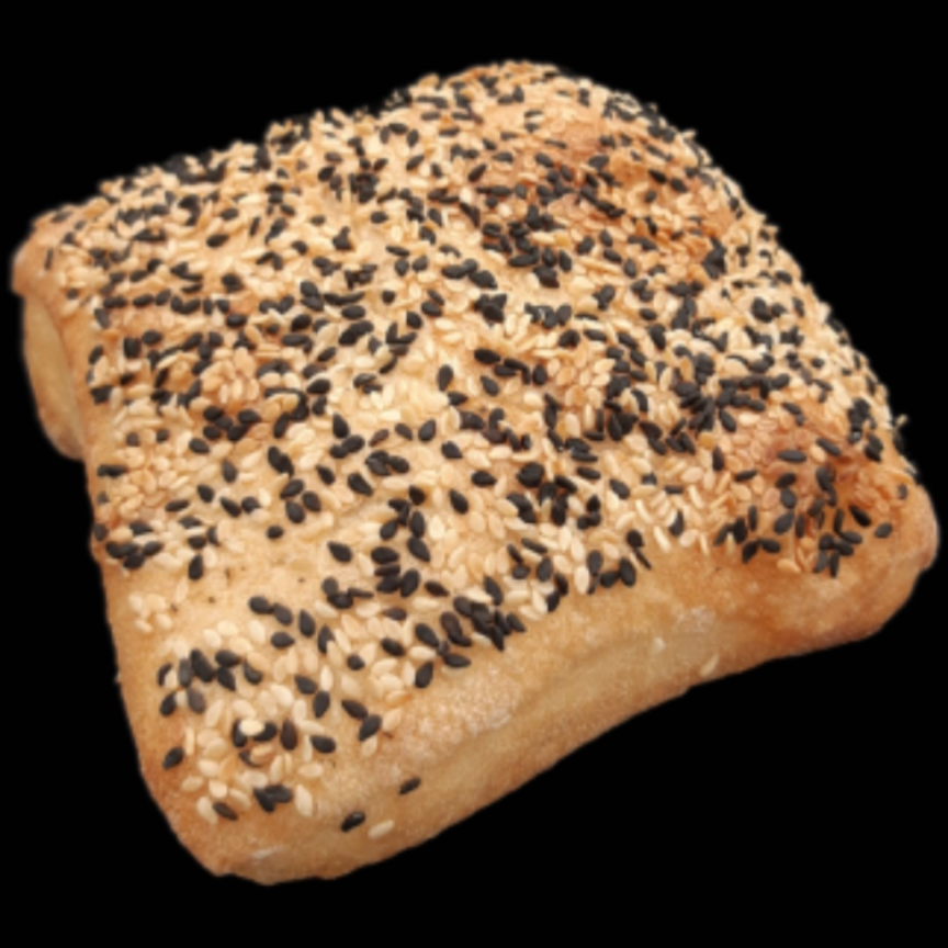 SEEDED SQUARE ARTISAN CIABATTA ROLL