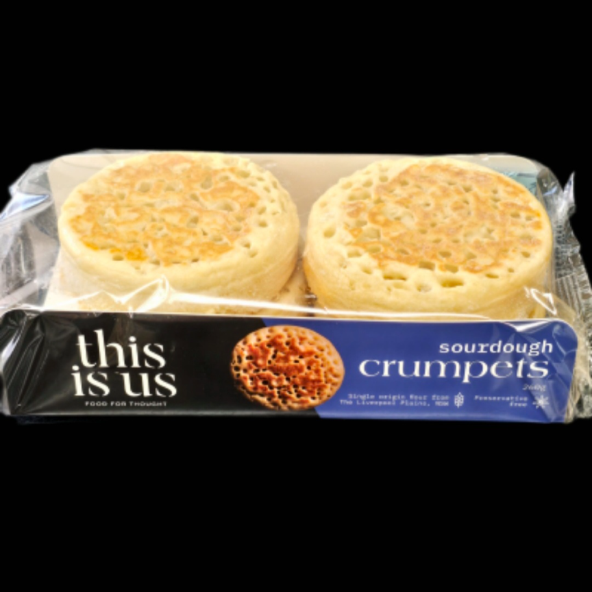 SOURDOUGH CRUMPETS PK4