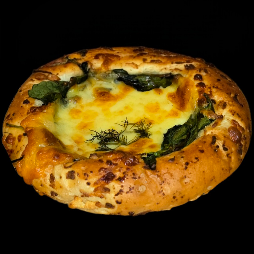 WILTED SPINACH & 3 CHEESE SCHIACCIATA BOX4
