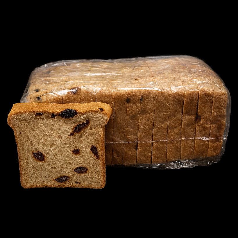 RAISIN LOAF SQUARE 1 INCH 900G