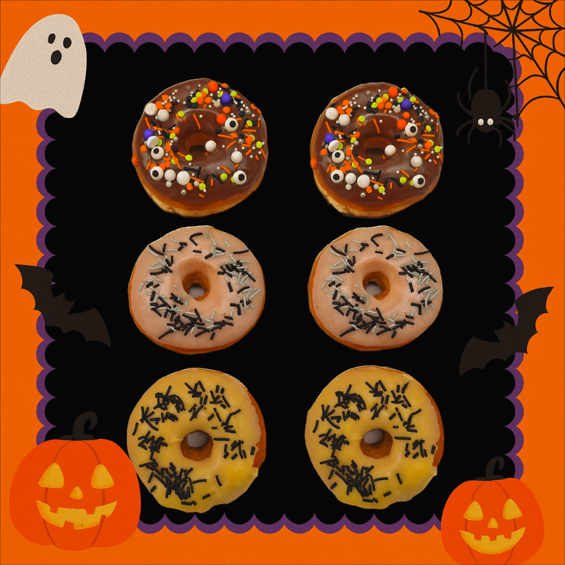 **HALLOWEEN RING DONUTS BOX6
