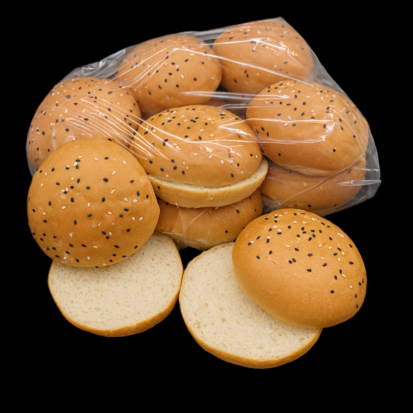 80G MILK BUNS BL/WH SEED PK12