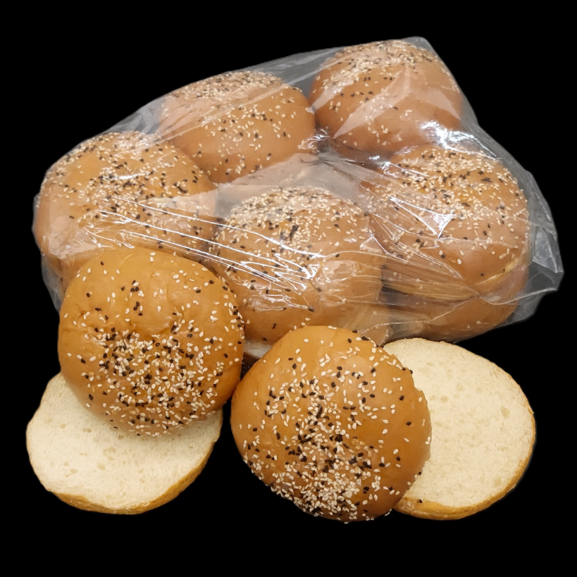 5 INCH MILK BUNS BL/WH SEED PK12