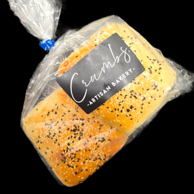 SEEDED SQUARE ARTISAN CIABATTA ROLL (PK3)