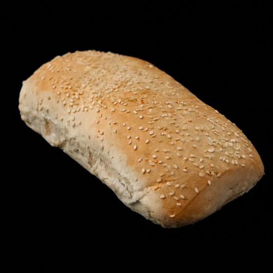 WHITE SEEDED RECTANGLE ROLL