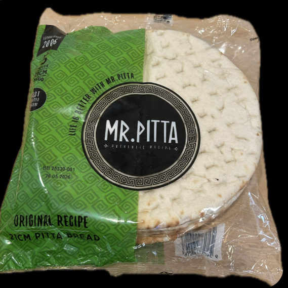 PITTA BREAD PK5 21CM MR PITTA