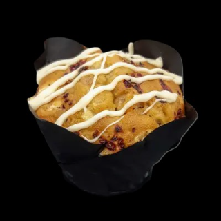 GOURMET MUFFIN RASPBERRY & WHITE CHOC