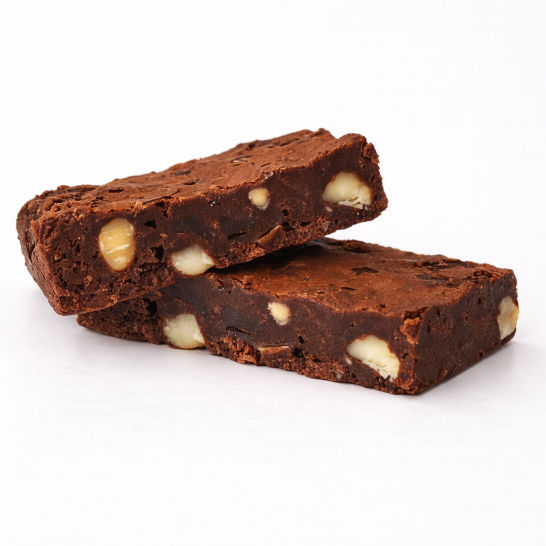 GLUTEN FREE MACADAMIA CHOC FUDGE BROWNIE (BOX12)
