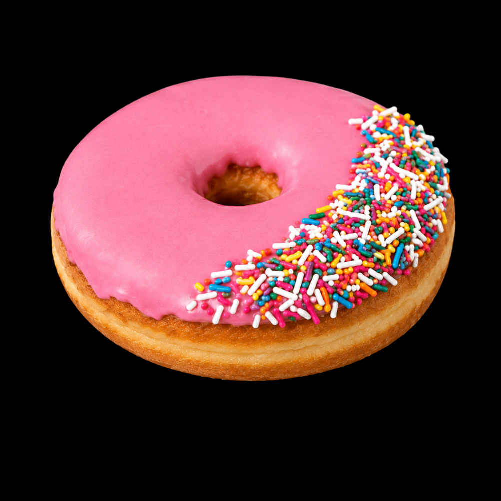STRAWBERRY ICED DONUT