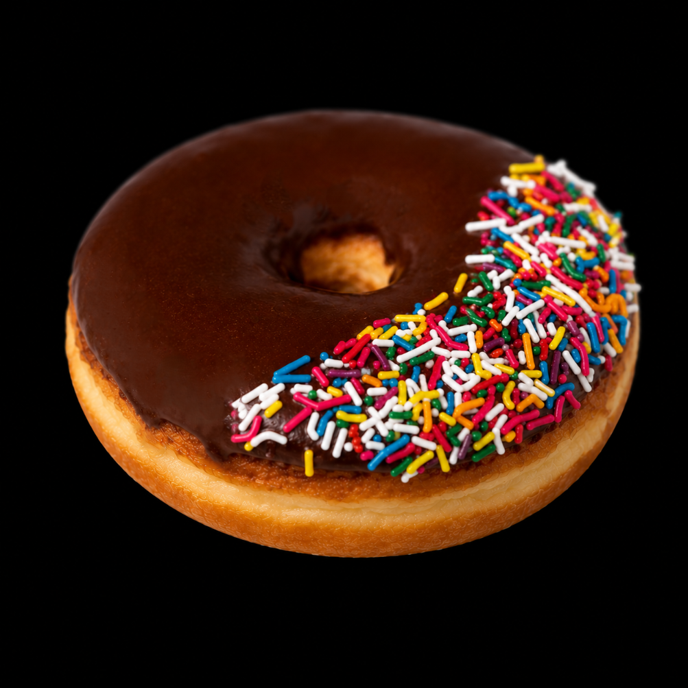 CHOCOLATE ICED DONUT