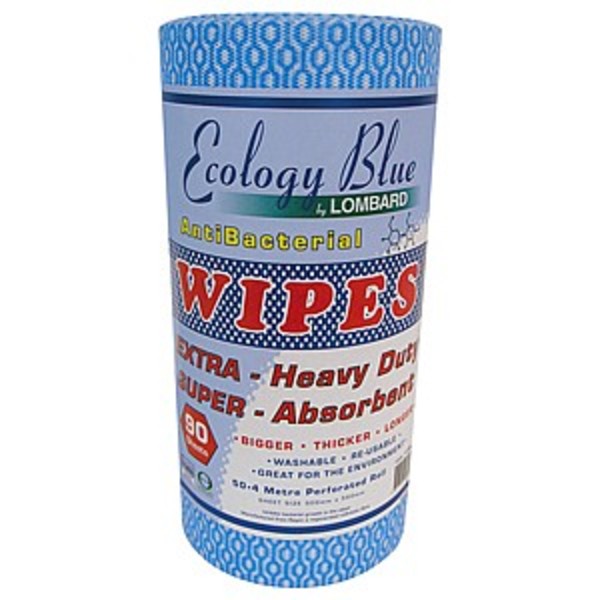 Wipes Blue Ecology Roll 50.4m 30x56cm Ea