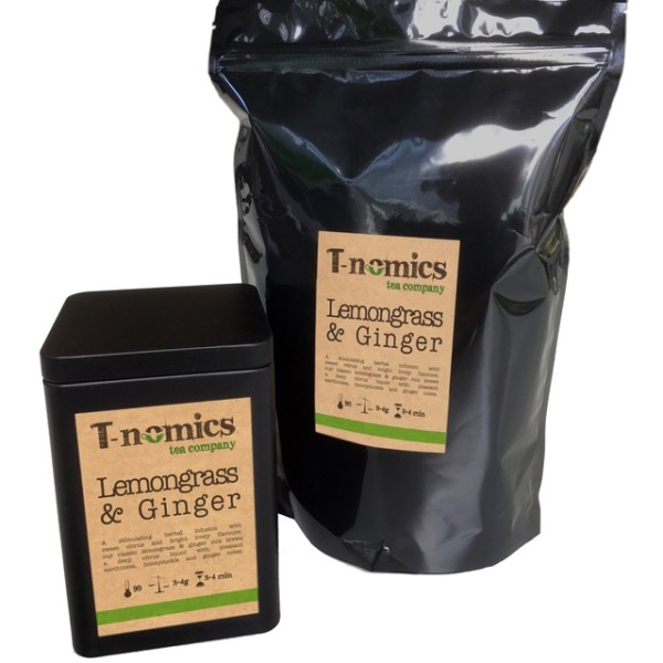 t-nomics lemongrass and ginger organic - 200g