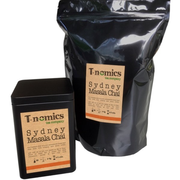 t-nomics sydney masala chai - 375g_image_Soprano coffee Nomics Tea, Coffee & Alt Lattes_order now