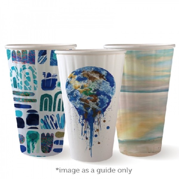 BC-16oz Art Series DW Bio Cups SLV_image_Bounce Coffee Co_order now
