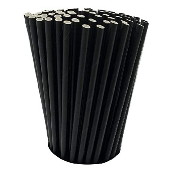Paper Straw Regular All Black 2500pc/ctn_image_Packaging Australian Coffee Experts_order now