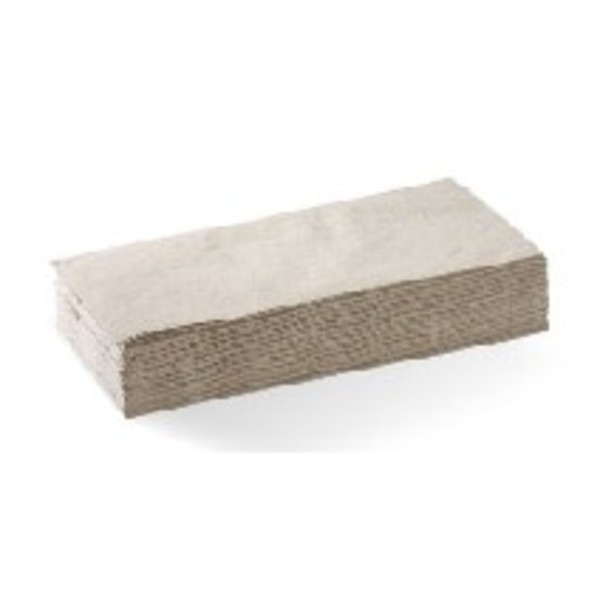 BioPak 100 x Quilted Dinner Napkin 1/8 fold (Natural Colour) - Sleeve of 100_image_The Beansmith_order now