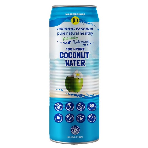 JT’s Pure Coconut Water 510ml (24)_image_Gold Coast Beverages_order now