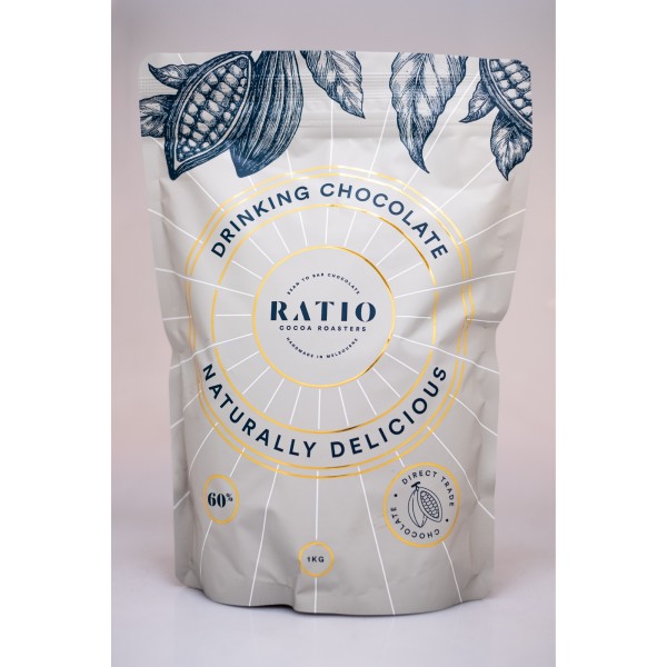 60% Drinking Chocolate - 1kg x 6_image_Ratio Cocoa Roasters_order now