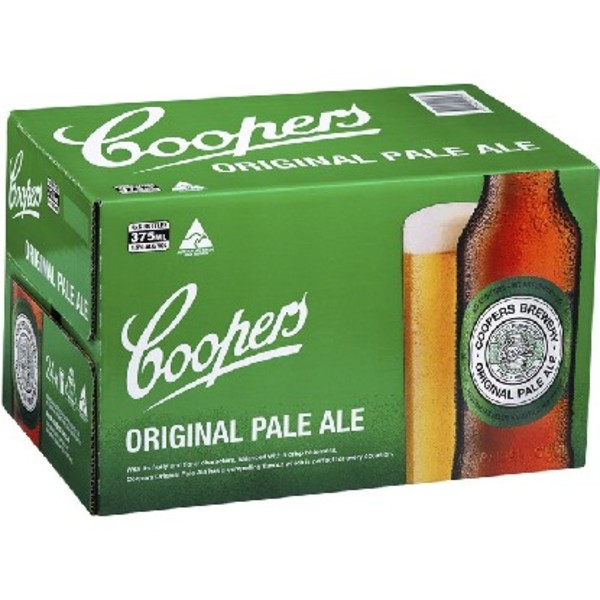 Coopers Original Pale Ale Bottle (Carton 24 x 375mL)