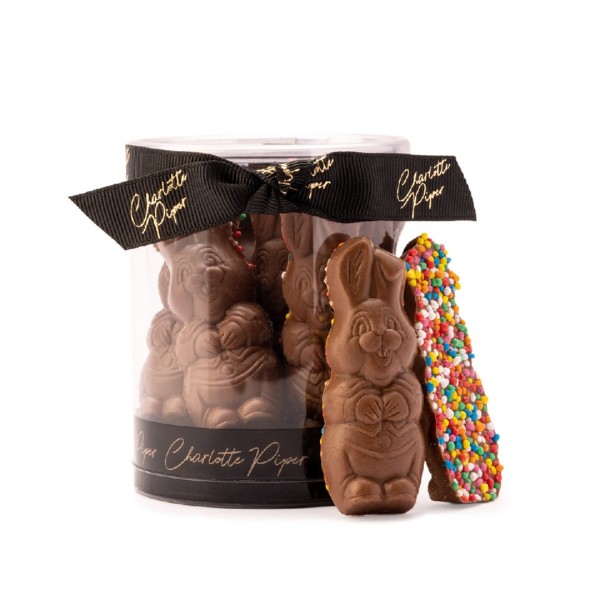 Small Standing Bunny 100g Milk Chocolate with Sprinkles(12)-E1310MCS_image_Charlotte Piper_order now
