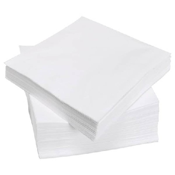 NPK1LW Lunch Napkin 1 Ply 300mm x 300mm White CTN3000 SLV500