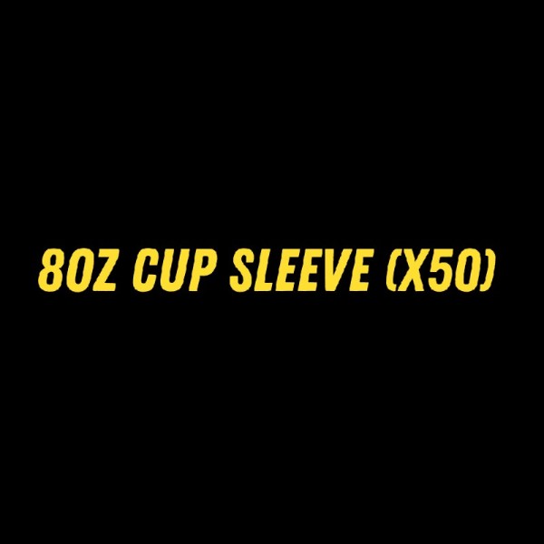 8oz Cups Sleeve (x50) _image_DIBS Coffee_order now