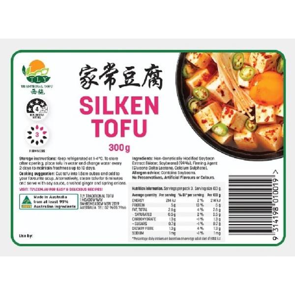 TLY Silken Tofu Small 6x300g