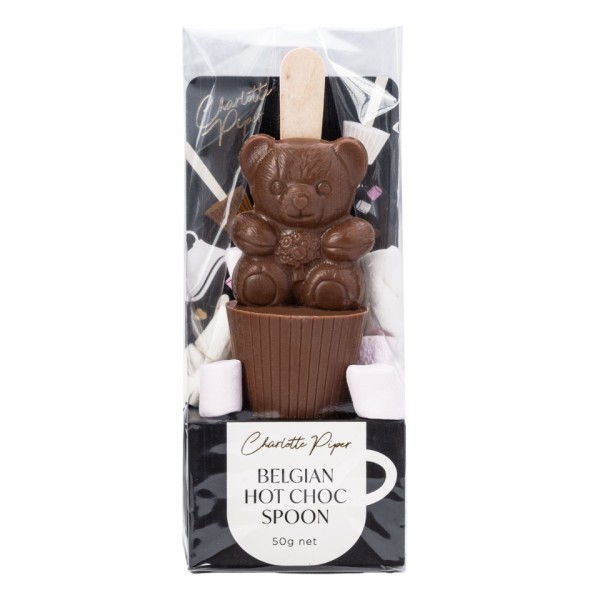 Hot Chocolate Milk Teddy Bear Spoon(12)-1484TBMC