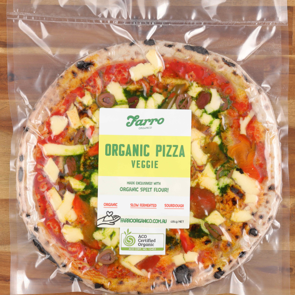 Organic Spelt Veggie Pizza (10")