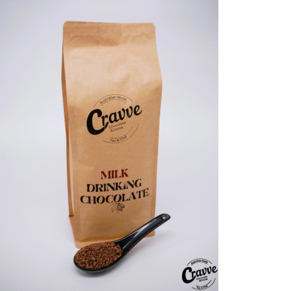 DRINKING CHOCOLATE - MILK KIBBLE (1KG)_image_CRAVVE Chocolate_order now