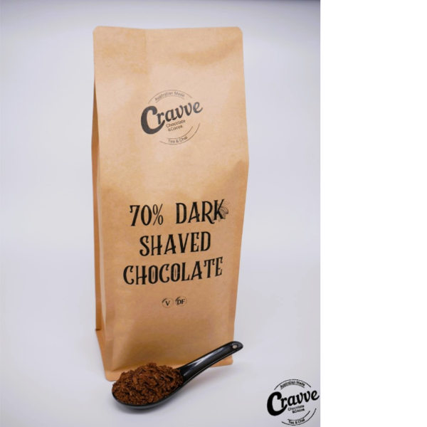 SHAVED CHOCOLATE 70% - DARK (1KG)_image_CRAVVE Chocolate_order now