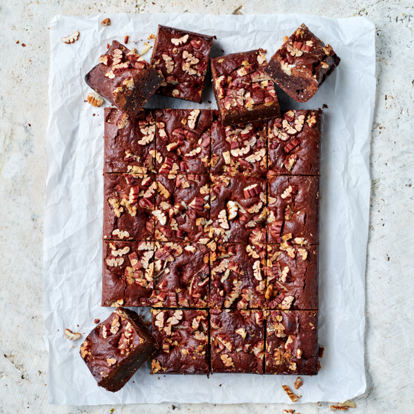 Salted Pecan Brownies 20 (Gluten Free & Vegan)