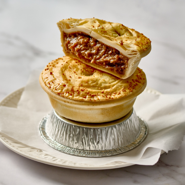 Wrapped Beef, Bacon & Cheese Pie_image_Thompson's Wholesale Bakery Pty Ltd_order now