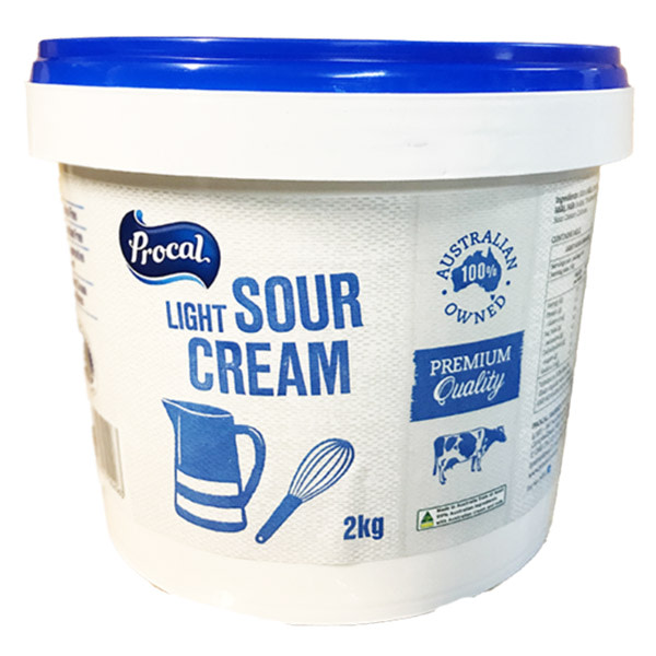 CREAM - LIGHT SOUR CREAM 2KG PROCAL