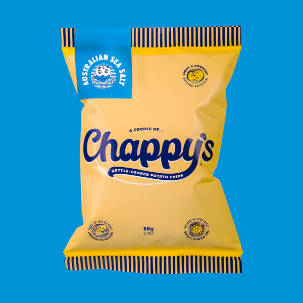 Chappy’s Chips Australian Sea Salt 80g x12/ctn