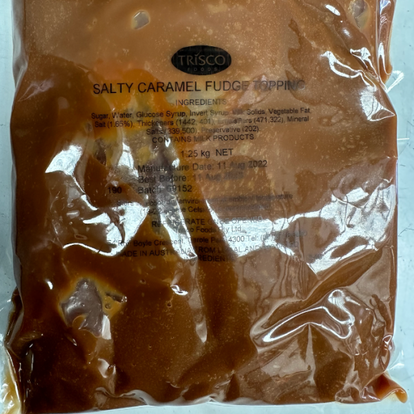 Salted Caramel Sauce 1.25kg (Note: must be ordered with Loukoumades)