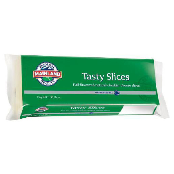 Cheese Tasty Slice Mainland 90'S 1.5kg Pkt