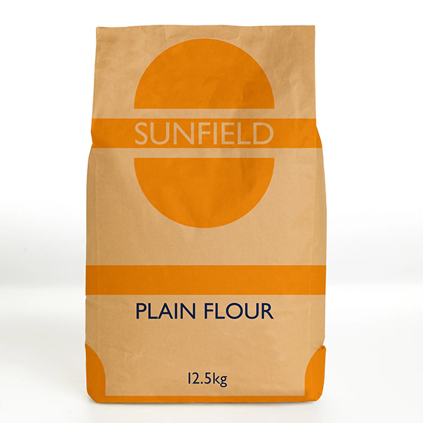 Flour Plain White 12.5kg Bag Sunfield
