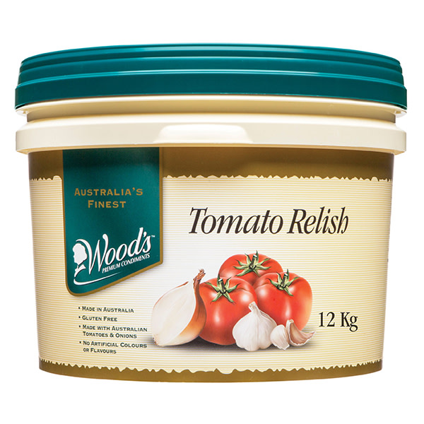 Tomato Relish 12kg Woods_image_Alpha Seafoods Foodservice_order now