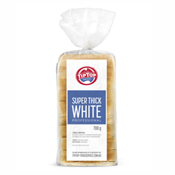 Super Thick White Sliced Bread 6x700g (9326) Tip Top