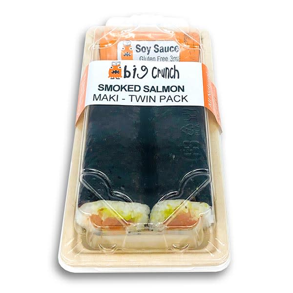Maki Sushi Twinpack - Smoked Salmon - Avocado  2-Pack (200g)_image_Big Crunch Sushi_order now