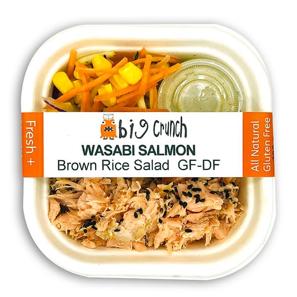 Wasabi Salmon Brown Rice Salad (300g)_image_Big Crunch Sushi_order now