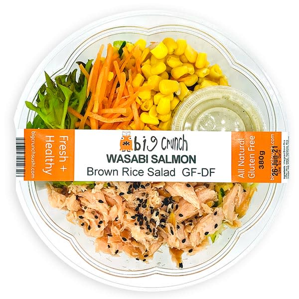 Wasabi Salmon Brown Rice Salad (400g)