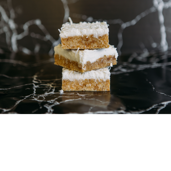 8 x Lemon & Coconut Slice (Sugarless, Gluten Free, Dairy Free, Vegan, Keto, Low Carb)_image_The Sugarless Bakery_order now