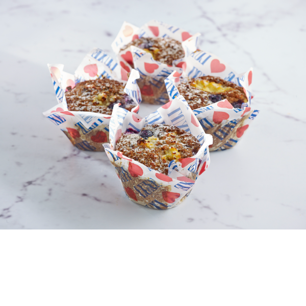Muffin - Ricotta, Blueberry & Bran Muffin_image_Luxe Bakery_order now