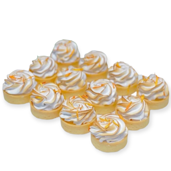 MINI LEMON MERINGUE TARTS (5CM) (12PK)