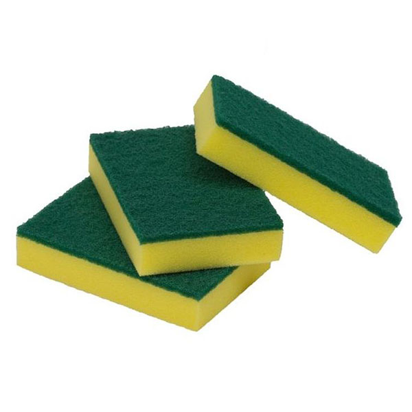 Scourer Sponge Yellow & Green 10pc - NAB CLEAN_image_Plateau Food Distributors_order now